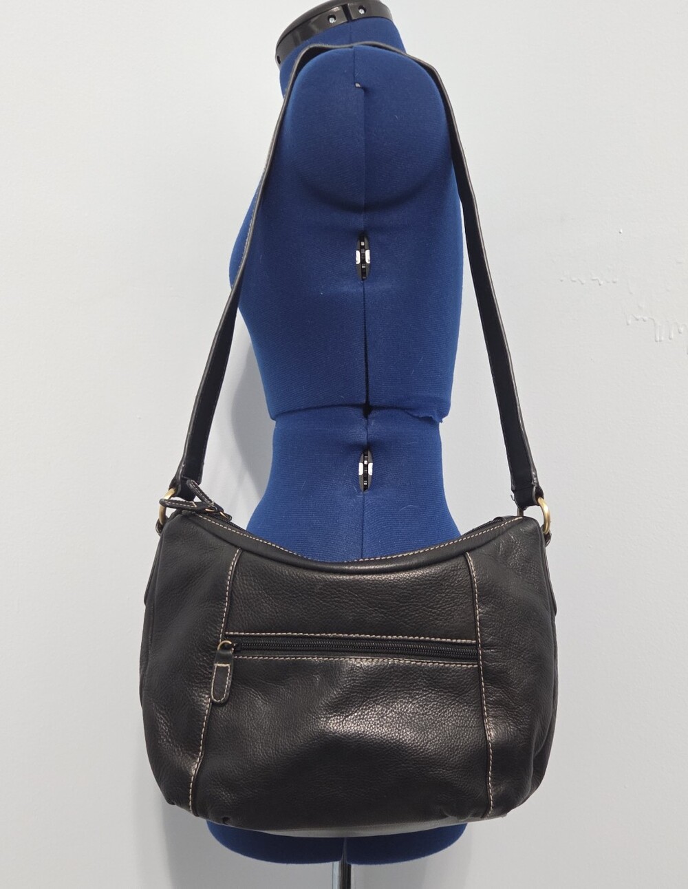 Black Leather Shoulder Bag